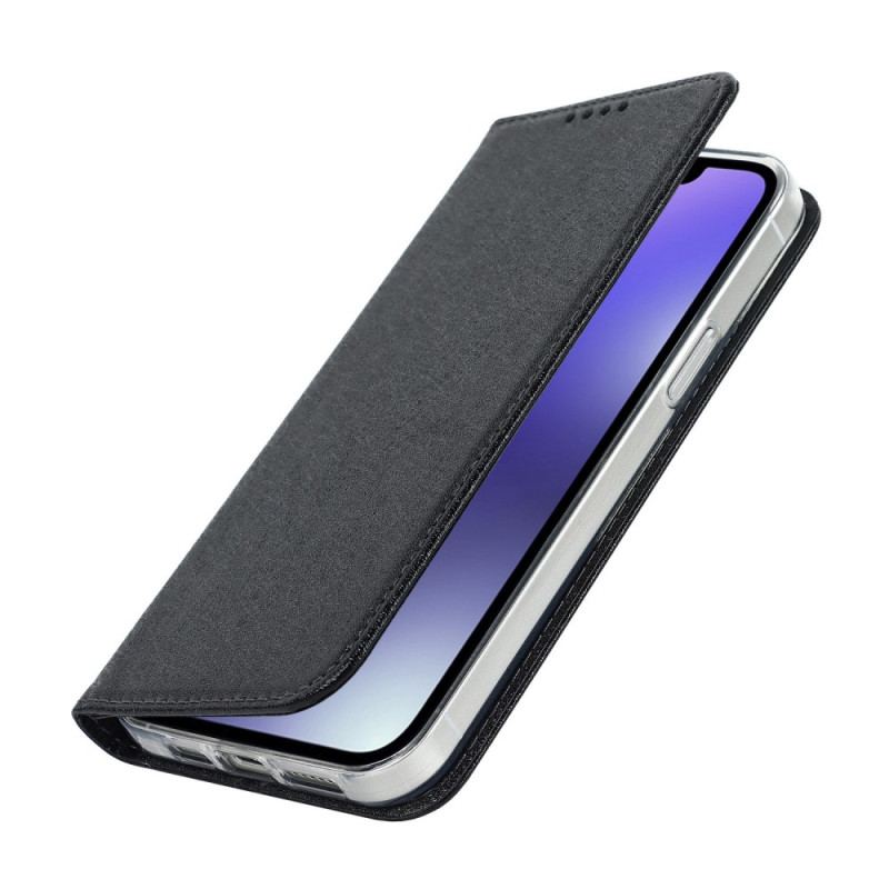 Capa De Celular Para iPhone 14 Plus Flip Estilo De Couro Macio Com Alça