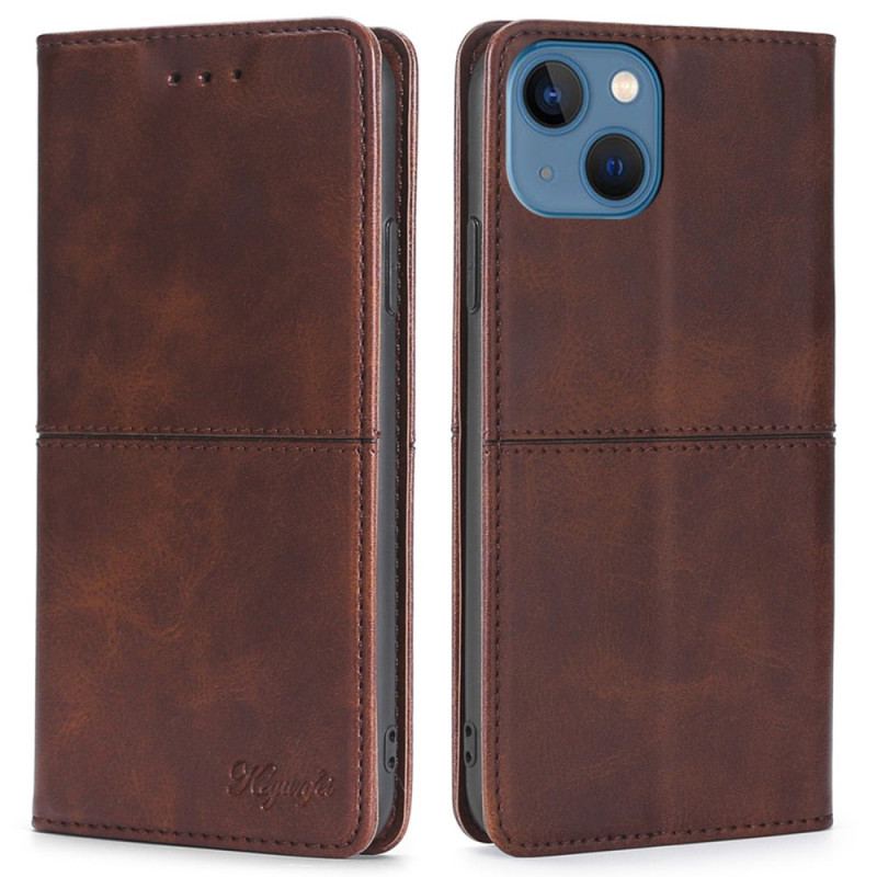 Capa De Celular Para iPhone 14 Plus Flip Estilo Vintage