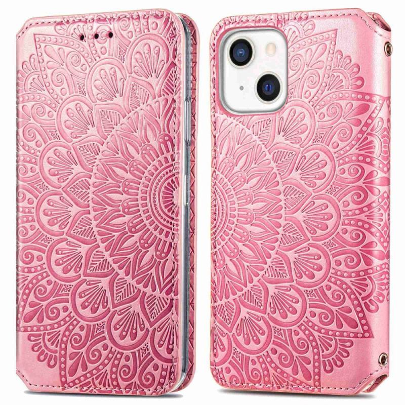 Capa De Celular Para iPhone 14 Plus Flip Mandala