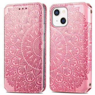 Capa De Celular Para iPhone 14 Plus Flip Mandala