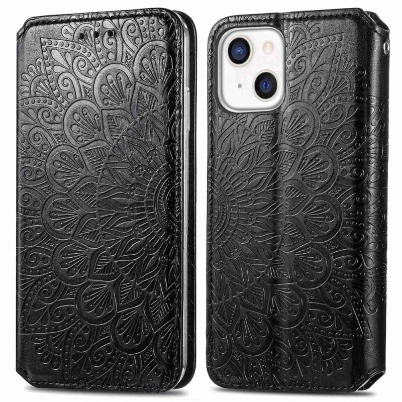 Capa De Celular Para iPhone 14 Plus Flip Mandala