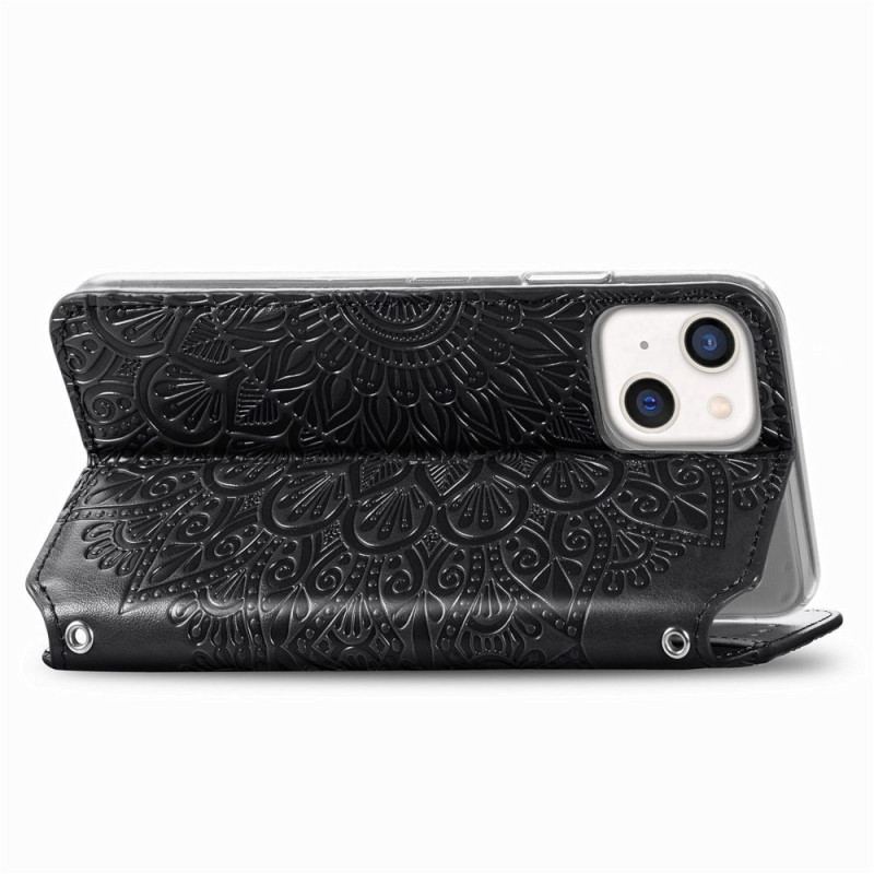 Capa De Celular Para iPhone 14 Plus Flip Mandala