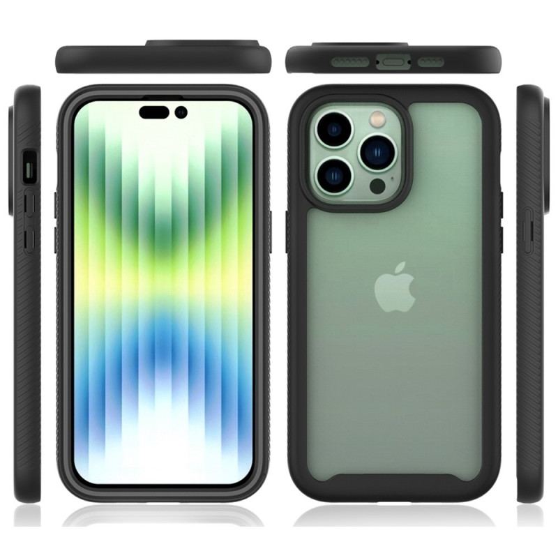 Capa De Celular Para iPhone 14 Plus Pára-choques De Estrutura Híbrida