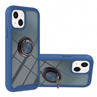 Capa De Celular Para iPhone 14 Plus Transparente Com Suporte De Anel