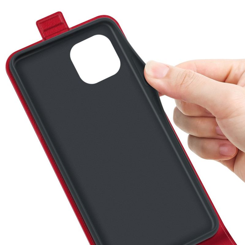 Capa De Couro Para iPhone 14 Plus Flip Aba Vertical Retrô