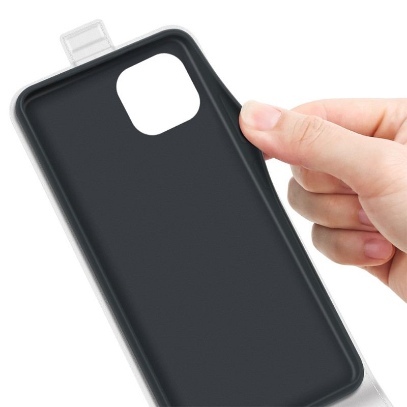 Capa De Couro Para iPhone 14 Plus Flip Aba Vertical Retrô