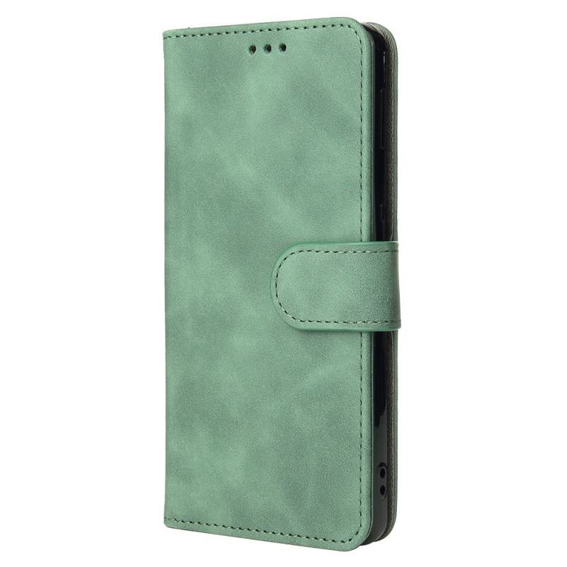 Capa Flip Para iPhone 14 Plus Toque De Pele