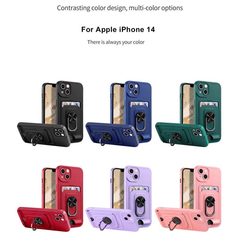 Capa Para iPhone 14 Plus De celular Cordão Com Porta-cartões E Anel De Suporte