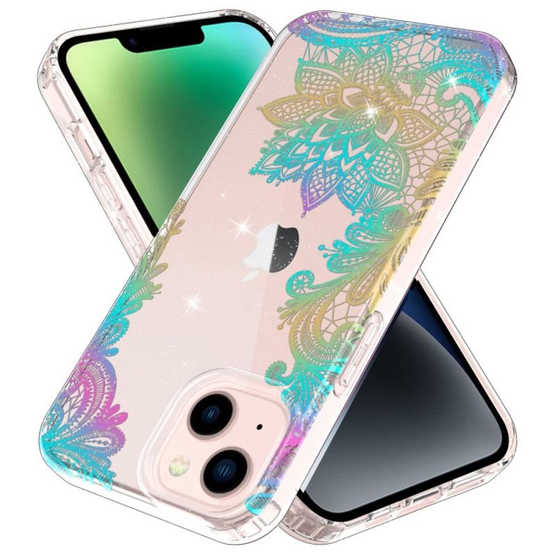 Capa Para iPhone 14 Plus Estrelas/borboletas De Silicone Flexível