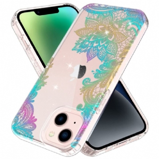 Capa Para iPhone 14 Plus Estrelas/borboletas De Silicone Flexível