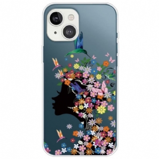 Capa Para iPhone 14 Plus Linda Cabeça De Flor