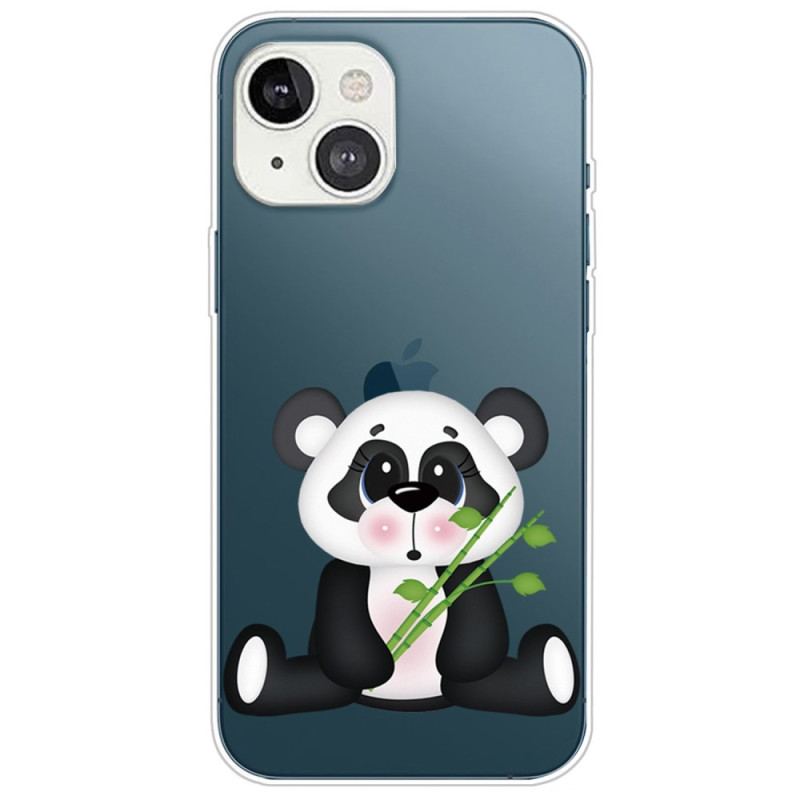 Capa Para iPhone 14 Plus Panda Triste Sem Costura