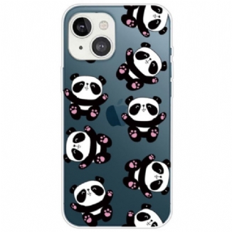 Capa Para iPhone 14 Plus Pequenos Pandas