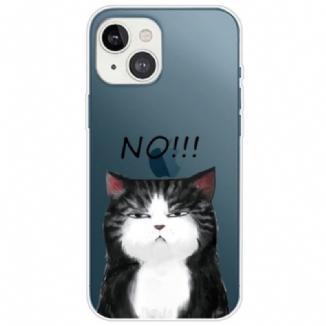 Capa Para iPhone 14 Plus Silicone Cat No