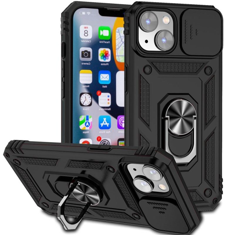 Capa Para iPhone 14 Plus Suporte E Protetores Para Lentes De Design