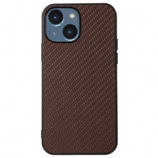 Capa Para iPhone 14 Plus Textura De Fibra De Carbono