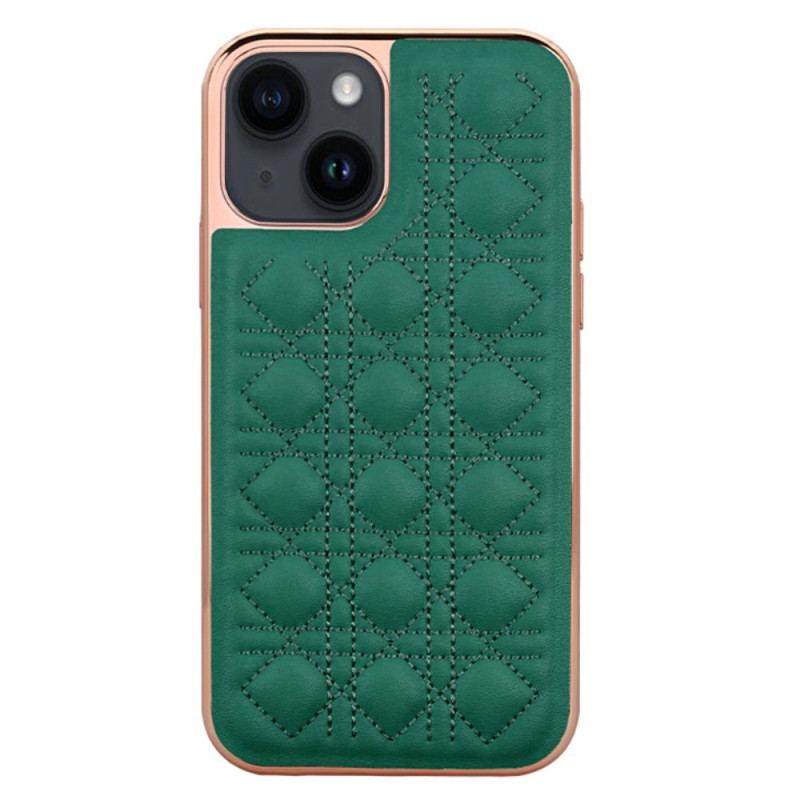 Capa Para iPhone 14 Plus Vietao Couture Efeito Couro