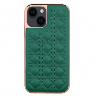 Capa Para iPhone 14 Plus Vietao Couture Efeito Couro