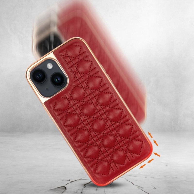 Capa Para iPhone 14 Plus Vietao Couture Efeito Couro