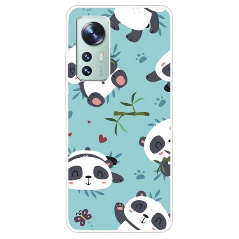 Capa De Celular Para Xiaomi 12 / 12X Bando De Pandas De Silicone