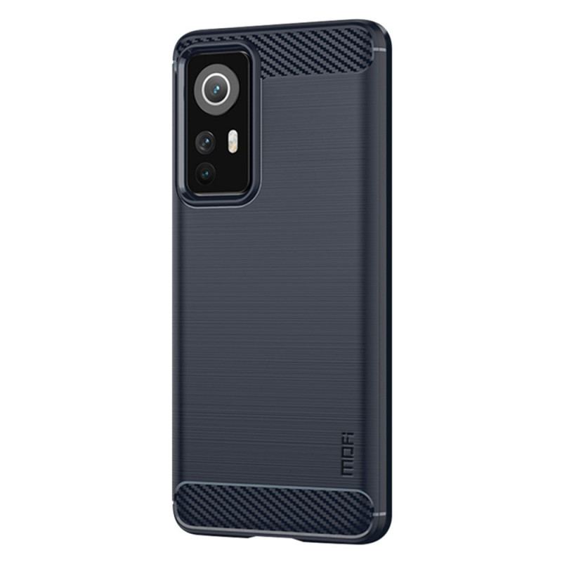 Capa De Celular Para Xiaomi 12 / 12X Fibra De Carbono Escovada Mofi