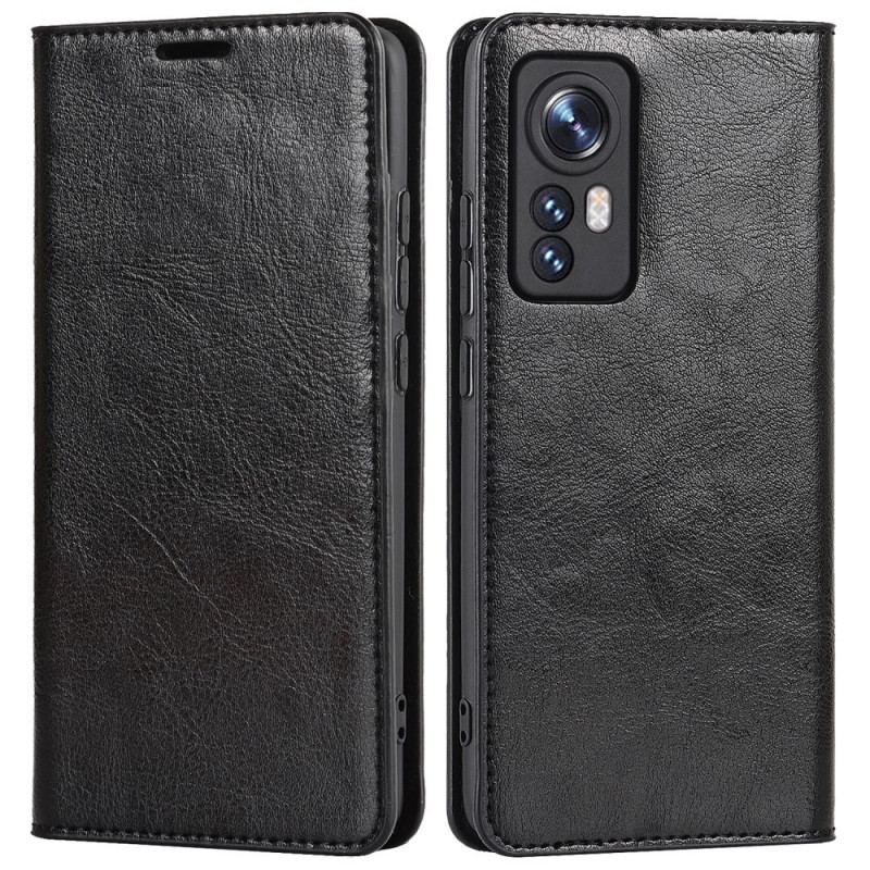 Capa De Celular Para Xiaomi 12 / 12X Flip Couro Legitimo