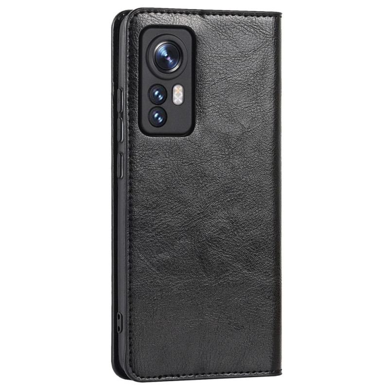 Capa De Celular Para Xiaomi 12 / 12X Flip Couro Legitimo