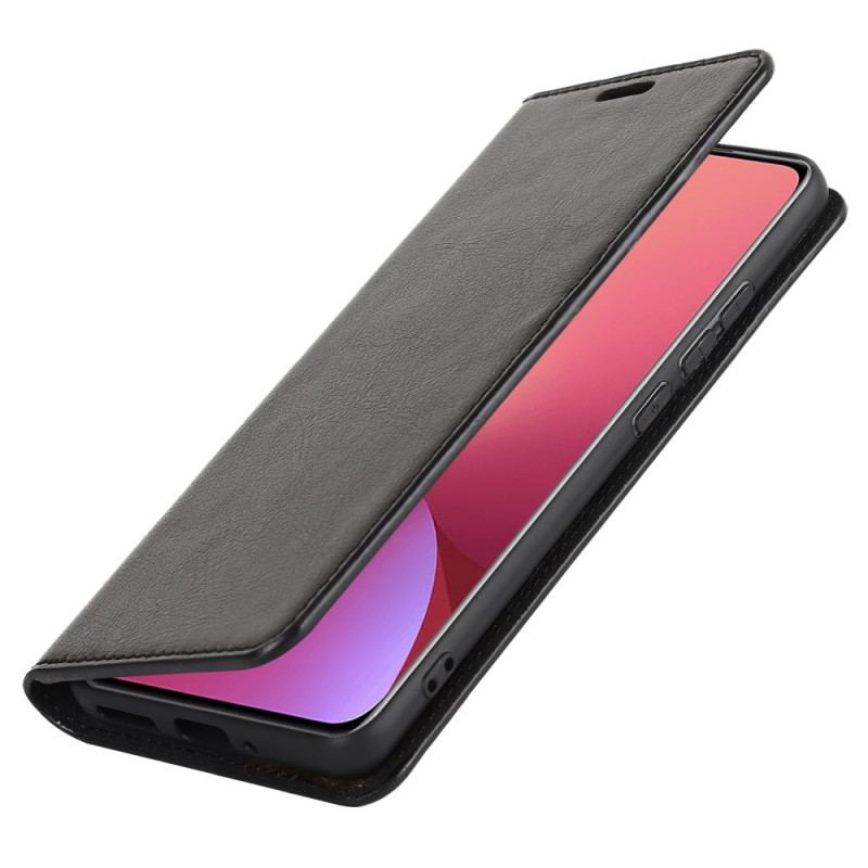 Capa De Celular Para Xiaomi 12 / 12X Flip Couro Legitimo