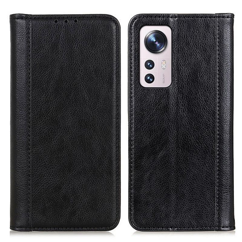 Capa De Celular Para Xiaomi 12 / 12X Flip Couro Rachado Versão Colorida