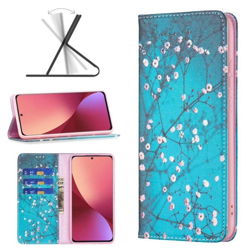 Capa De Celular Para Xiaomi 12 / 12X Flip Ramos Floridos