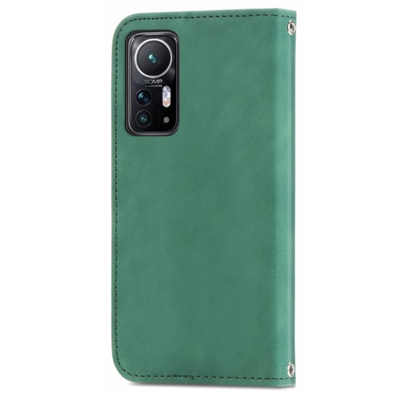 Capa De Celular Para Xiaomi 12 / 12X Flip Sensação De Pele