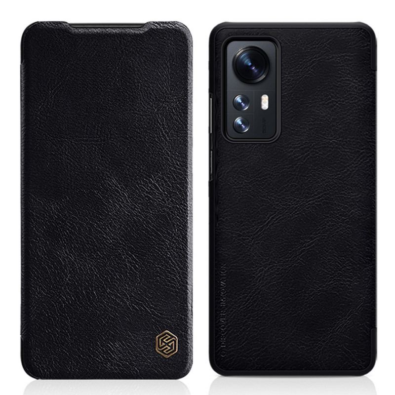 Capa De Celular Para Xiaomi 12 / 12X Flip Série Nillkin Qin