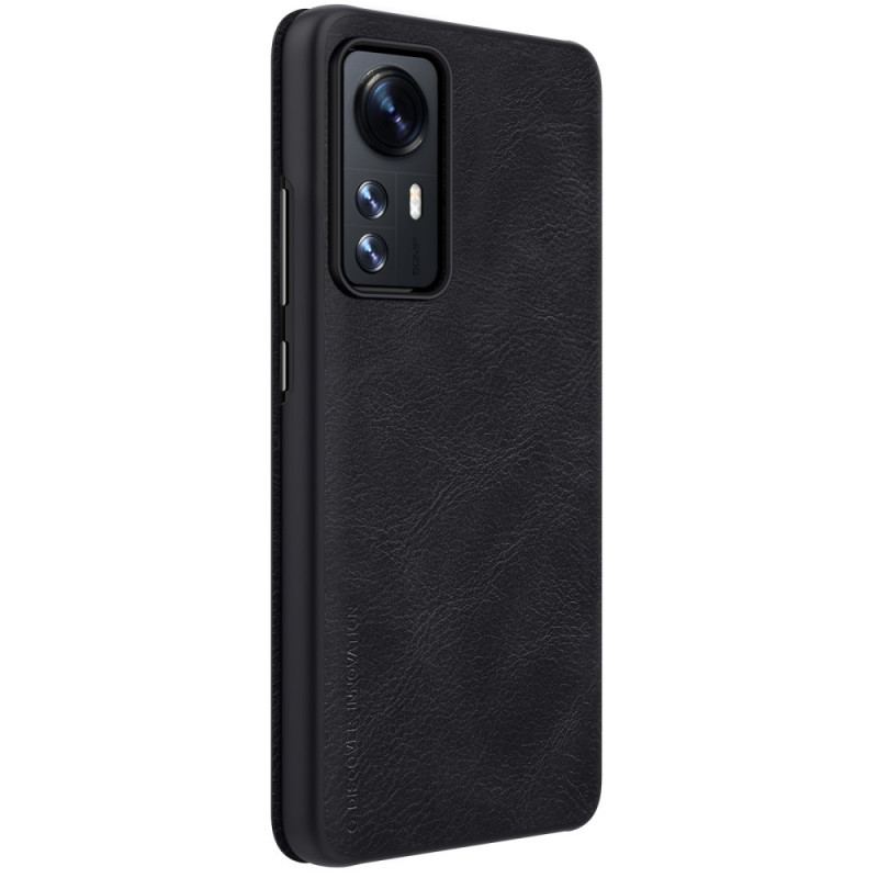 Capa De Celular Para Xiaomi 12 / 12X Flip Série Nillkin Qin