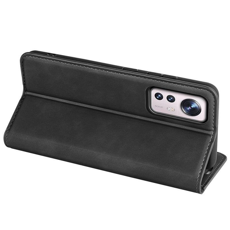 Capa De Celular Para Xiaomi 12 / 12X Flip Toque De Pele