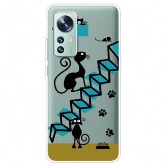 Capa De Celular Para Xiaomi 12 / 12X Gatos Engraçados