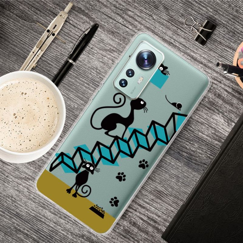 Capa De Celular Para Xiaomi 12 / 12X Gatos Engraçados