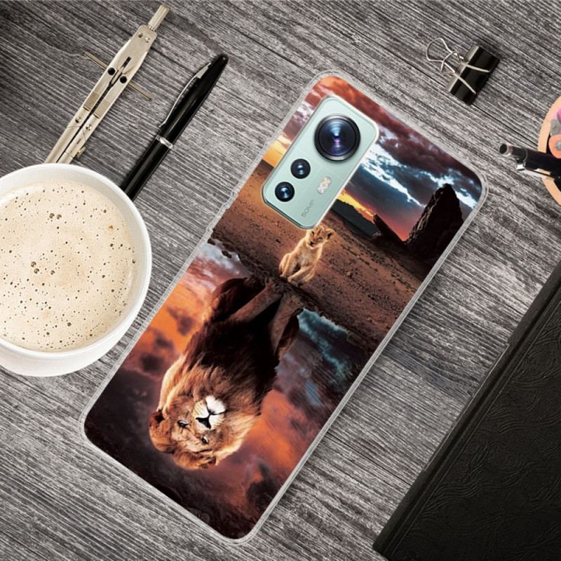 Capa De Celular Para Xiaomi 12 / 12X Silicone Sonho Felino