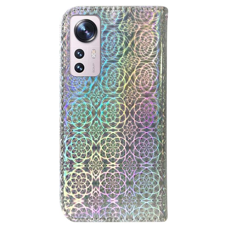 Capa De Couro Para Xiaomi 12 / 12X Estilo Discoteca