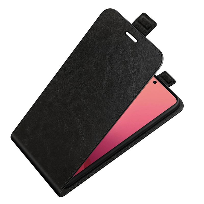 Capa De Couro Para Xiaomi 12 / 12X Flip Efeito De Couro Com Aba Vertical