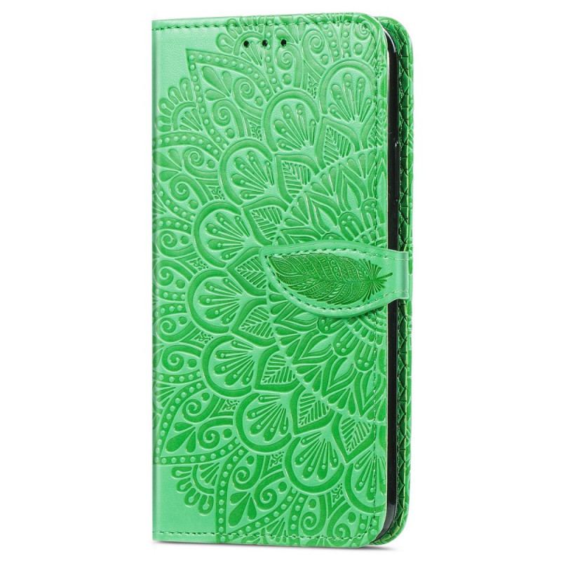 Capa De Couro Para Xiaomi 12 / 12X Folhas Tribais