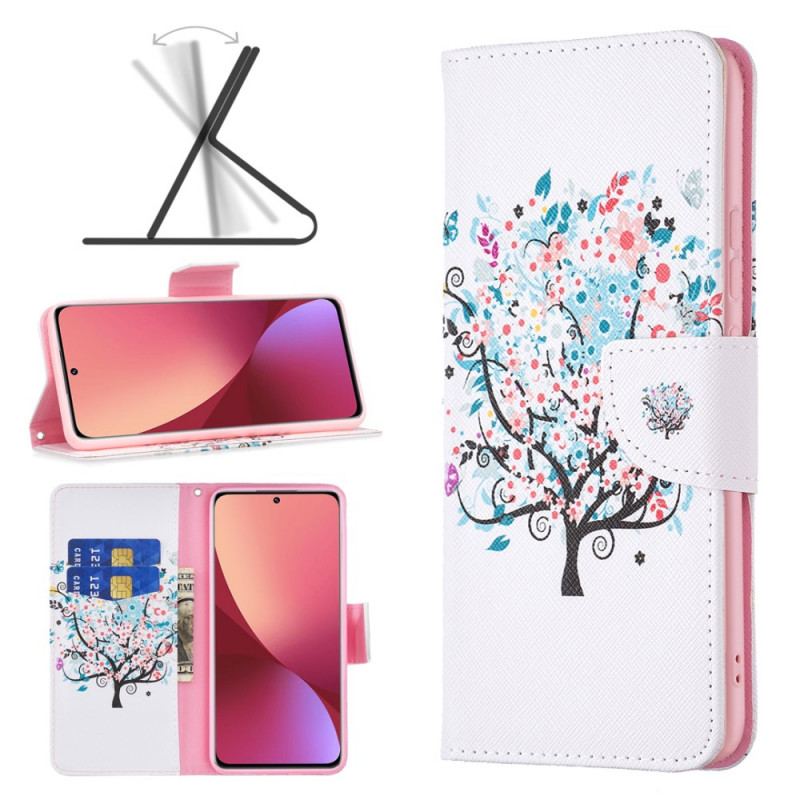 Capa Flip Para Xiaomi 12 / 12X Árvore Florida