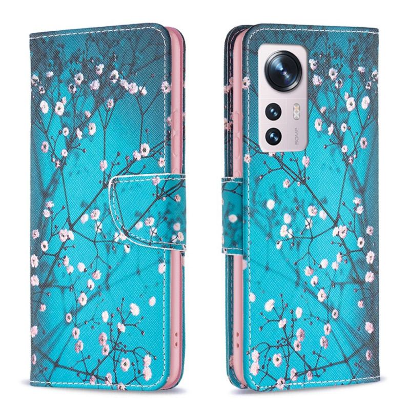 Capa Flip Para Xiaomi 12 / 12X Árvore Florida