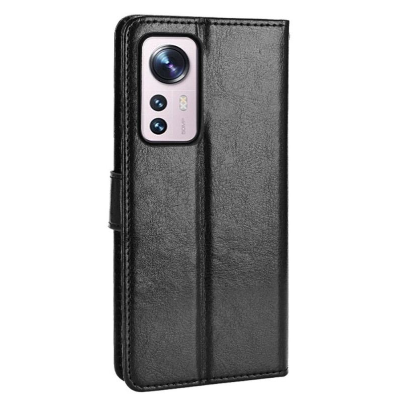 Capa Flip Para Xiaomi 12 / 12X Couro Falso Chamativo