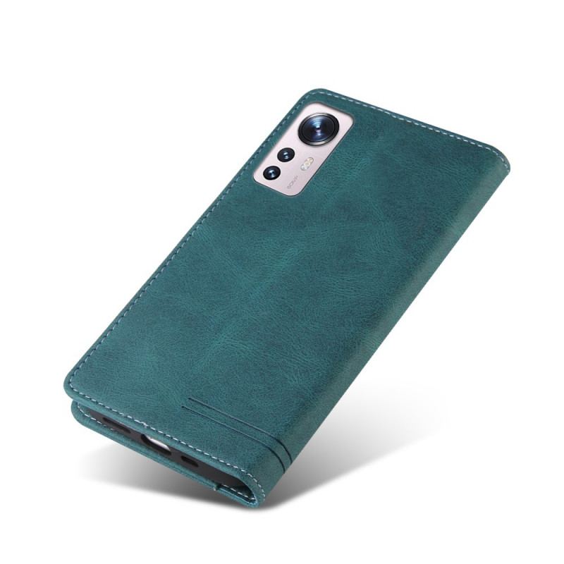 Capa Flip Para Xiaomi 12 / 12X Couro Sintético Gq.utrobe