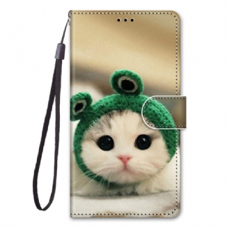 Capa Flip Para Xiaomi 12 / 12X Gatos Com Cordão