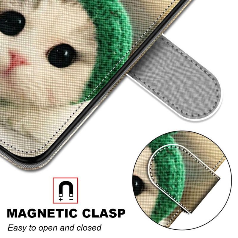 Capa Flip Para Xiaomi 12 / 12X Gatos Com Cordão