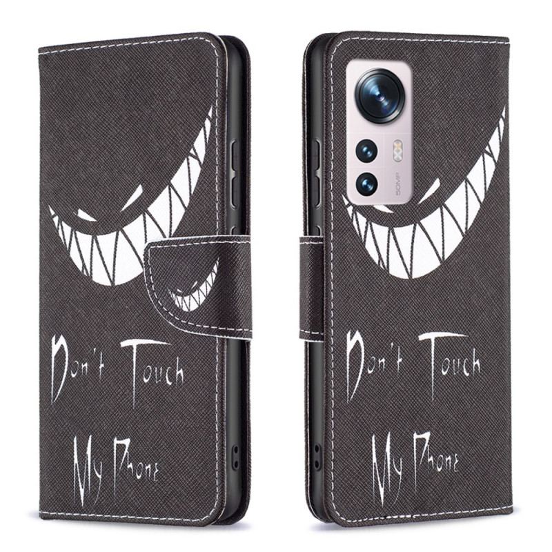 Capa Flip Para Xiaomi 12 / 12X Telefone Do Diabo