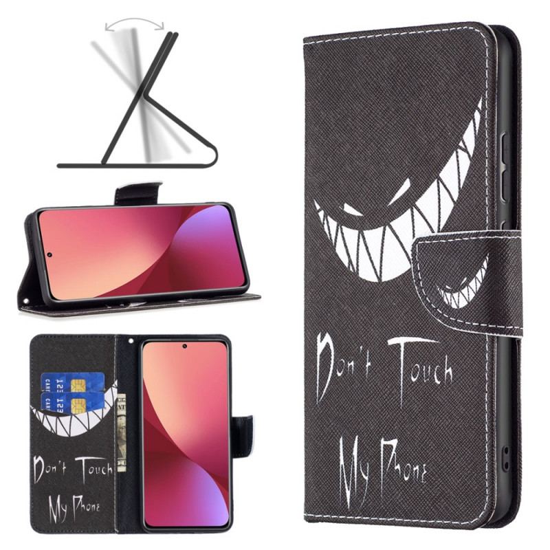 Capa Flip Para Xiaomi 12 / 12X Telefone Do Diabo