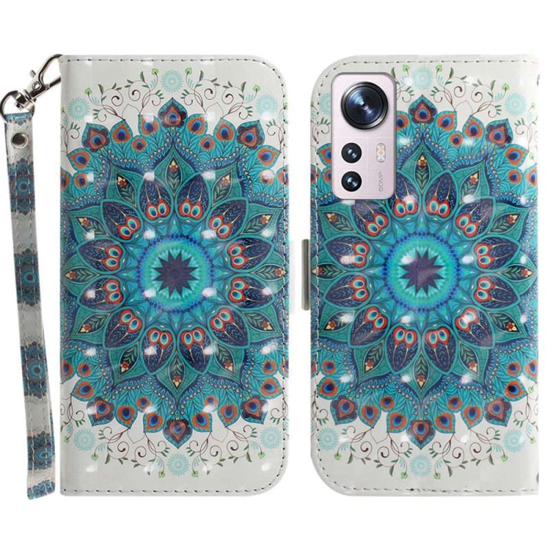 Capa Folio Para Xiaomi 12 / 12X De Cordão Mandala Strappy