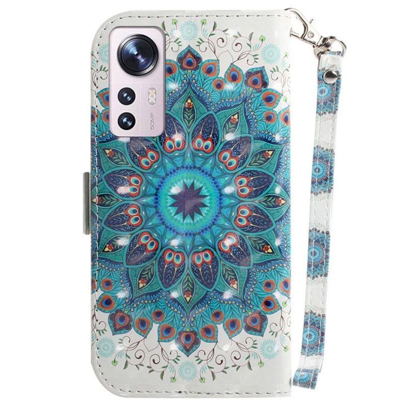 Capa Folio Para Xiaomi 12 / 12X De Cordão Mandala Strappy